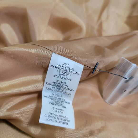 Calvin Klein Cropped Long-Sleeve Blazer Luggage NWT Plus Size 22W - Picture 9 of 9